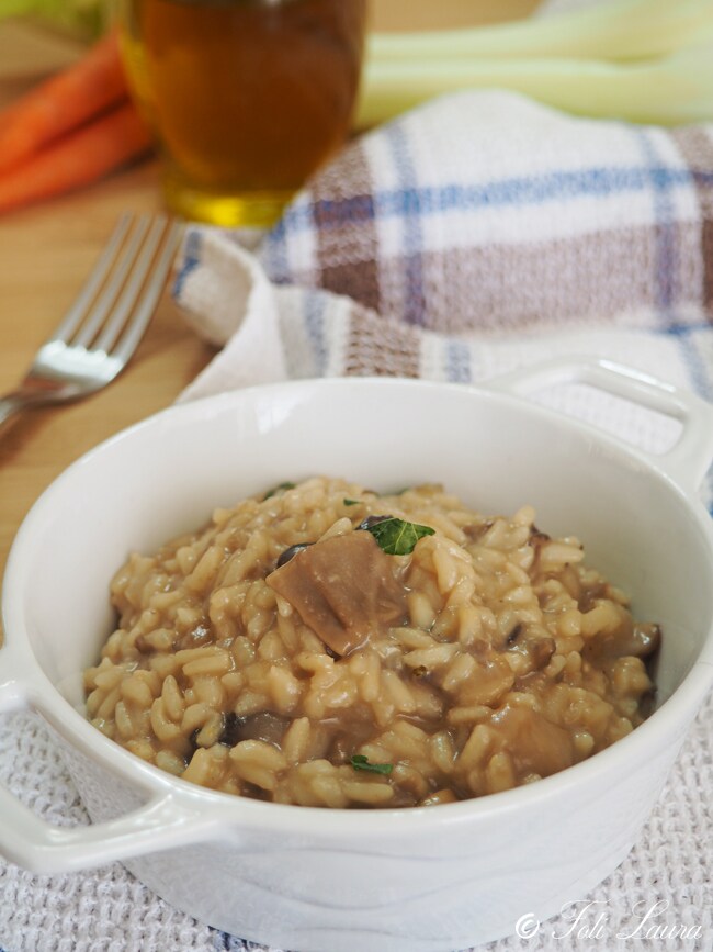 Risotto avec champignons surgelés