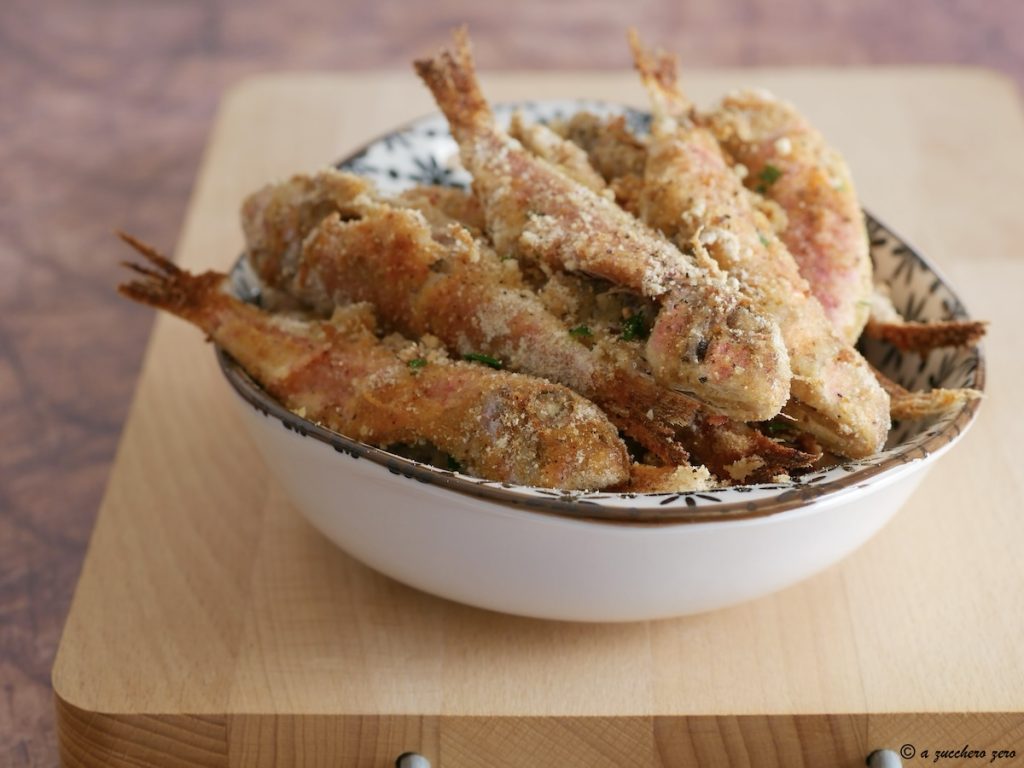 Rougets au four avec chapelure croustillante et légère