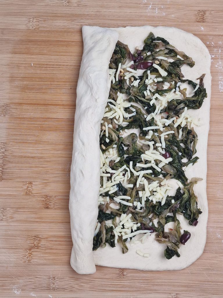 Roulades de pizza aux scaroles