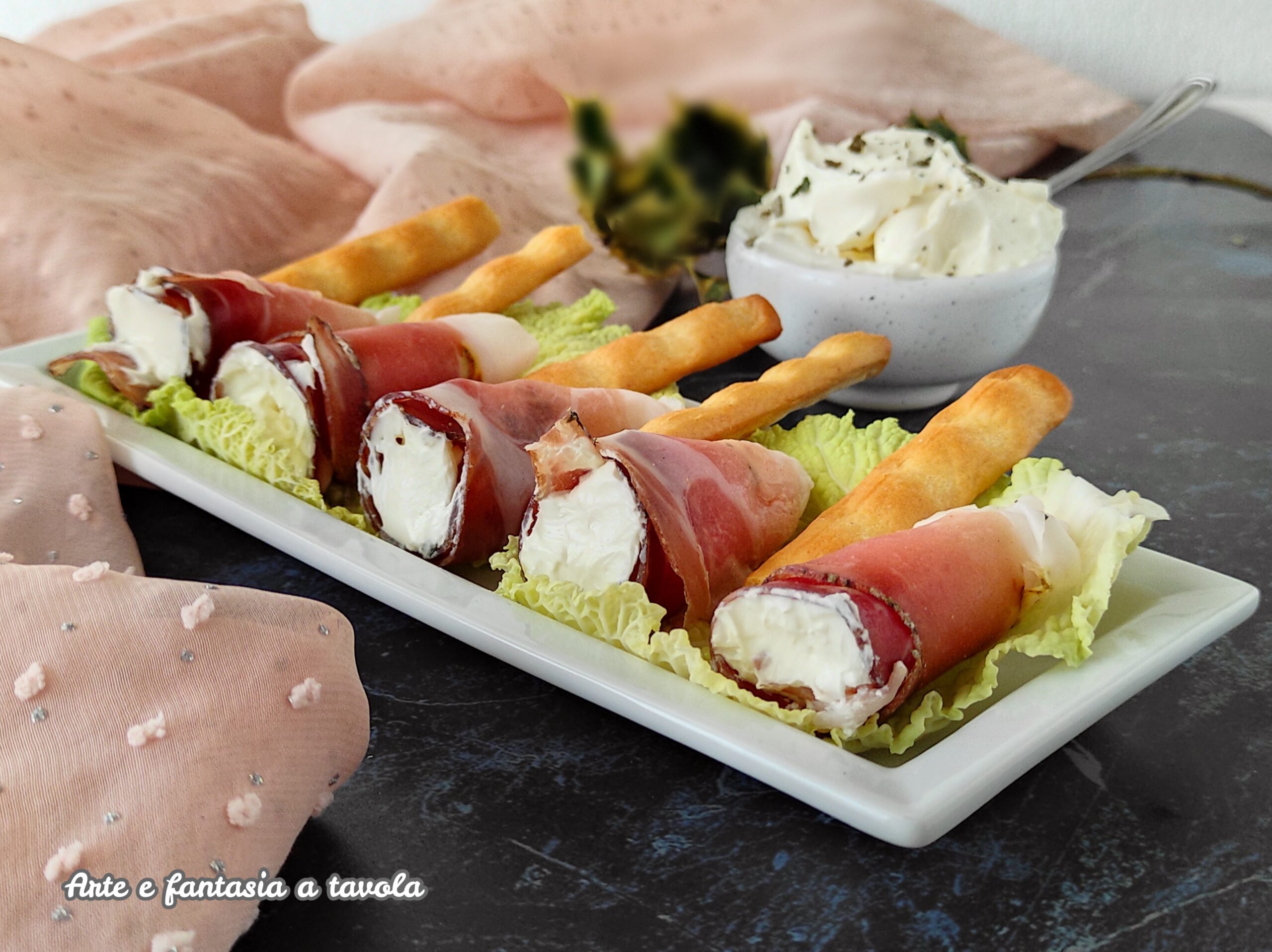 Roulades de speck et fromage
