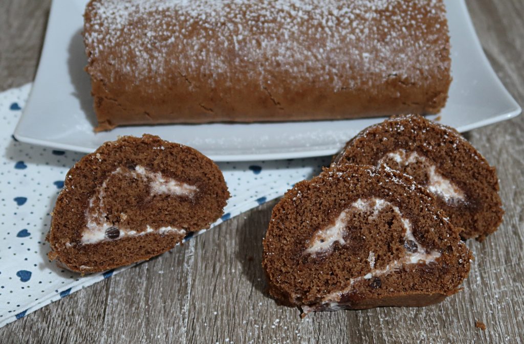 Roulé au cacao et yaourt grec
