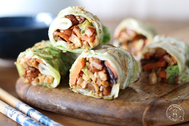 Rouleaux de légumes en friteuse à air