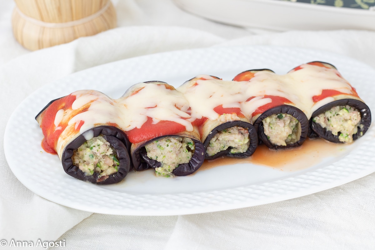 Rouleaux d’AUBERGINES à la sauce