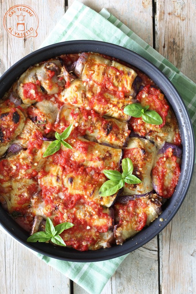 Rouleaux d'aubergines au micro-ondes
