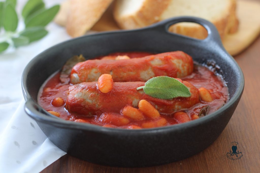 Saucisse et haricots à l'uccelletto1