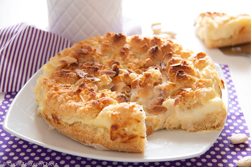 Sbrisolona à la crème pâtissière