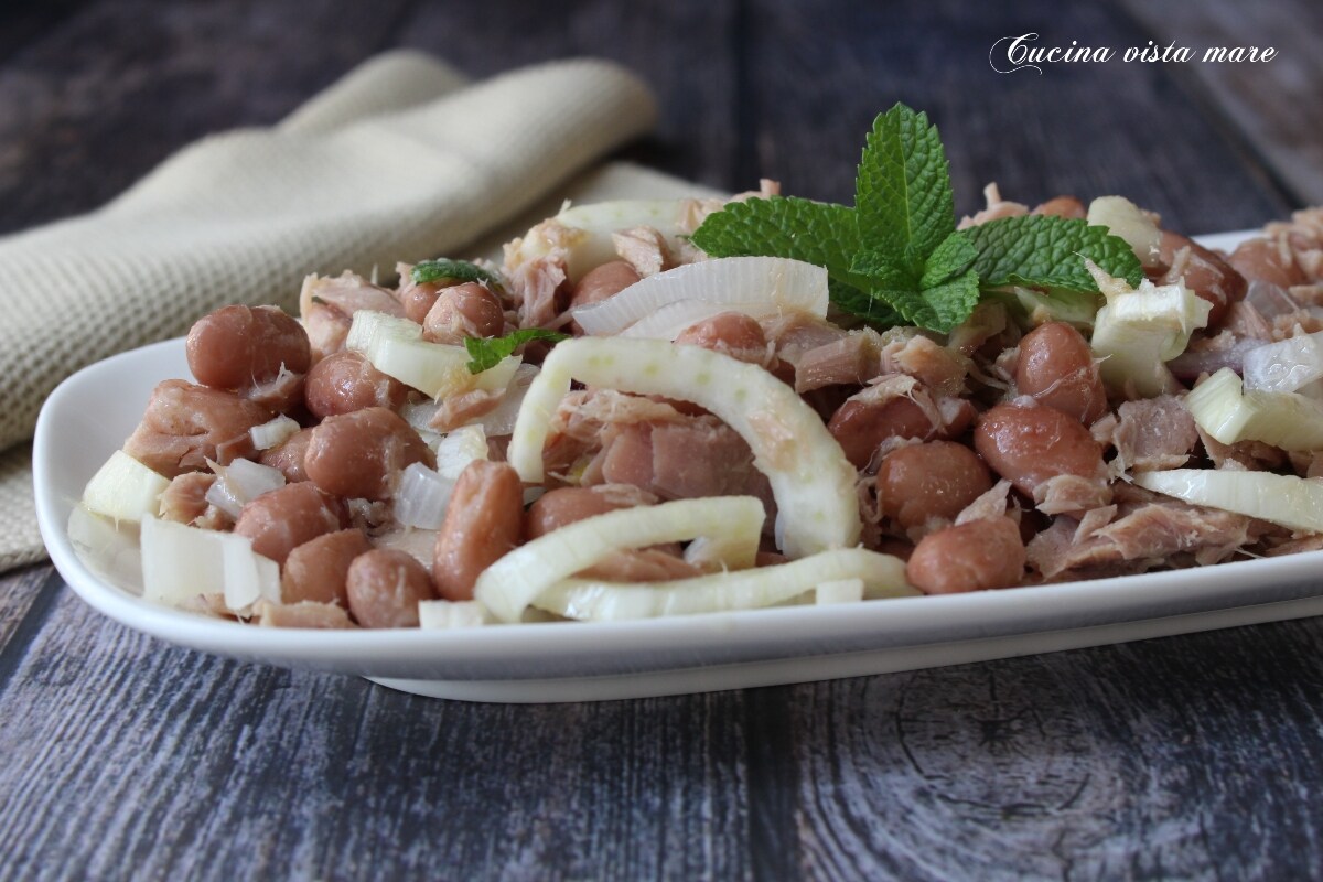 Salade de haricots à la jardinière