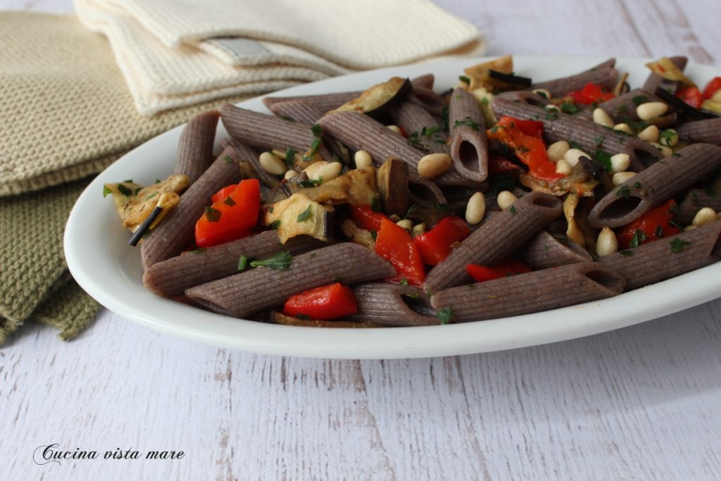 Salade de pâtes de riz Venere Cuisine vue sur mer