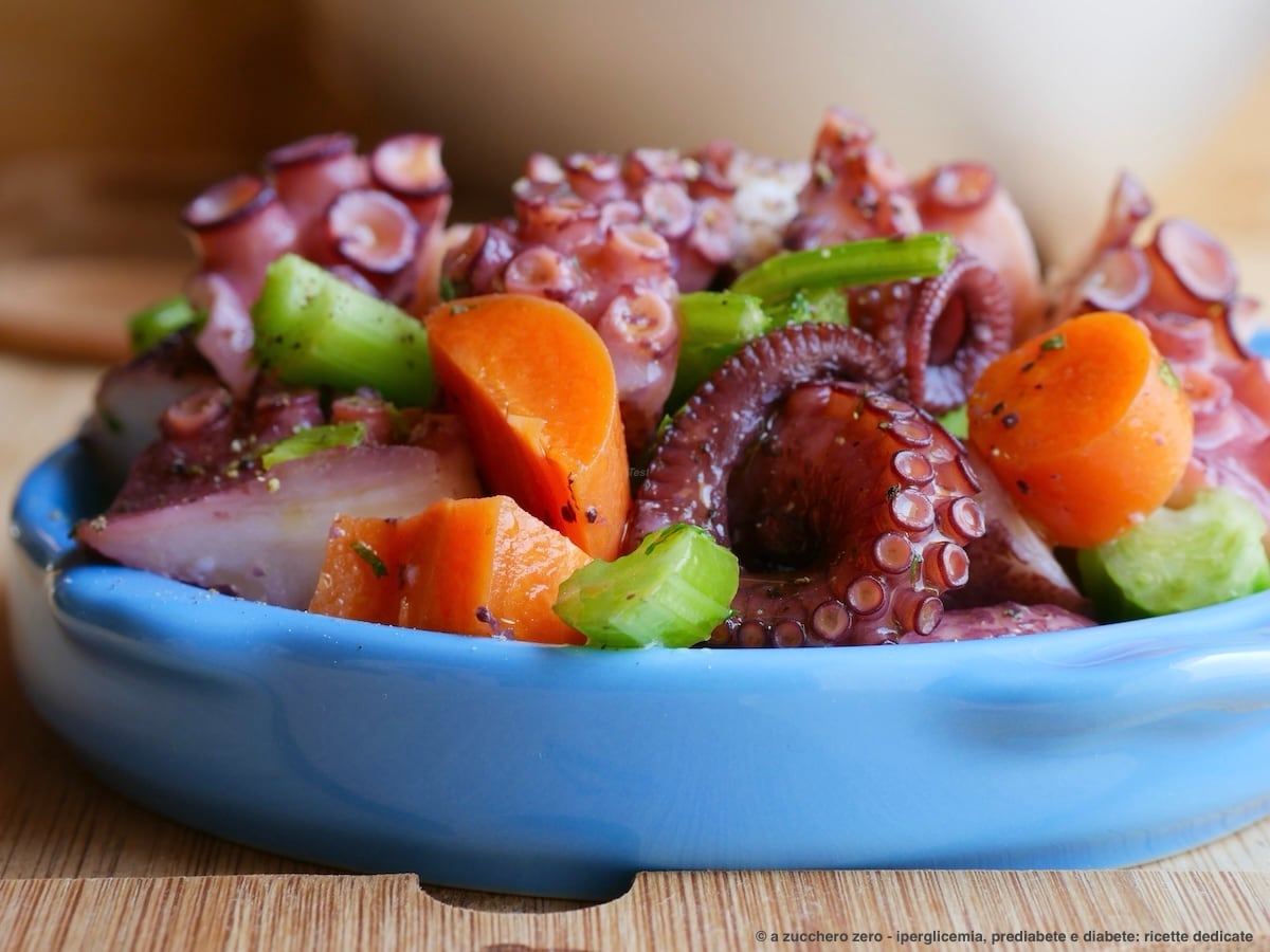 Salade de poulpe aux légumes | recette fraîche légère et polyvalente