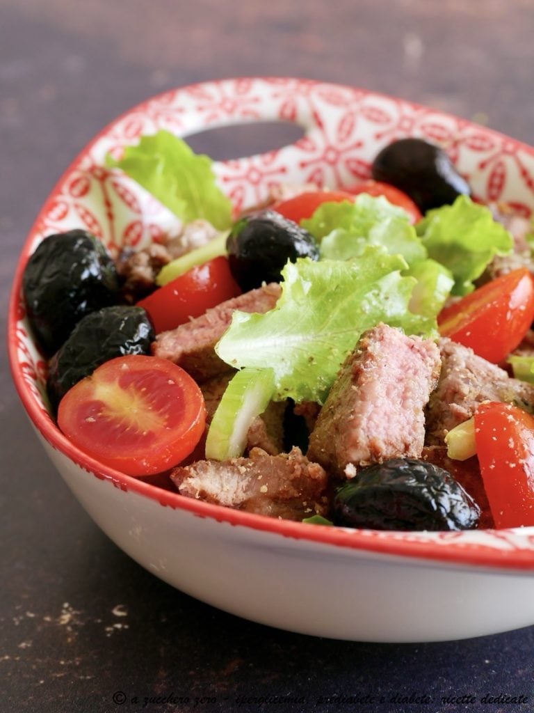 Salade de viande restante