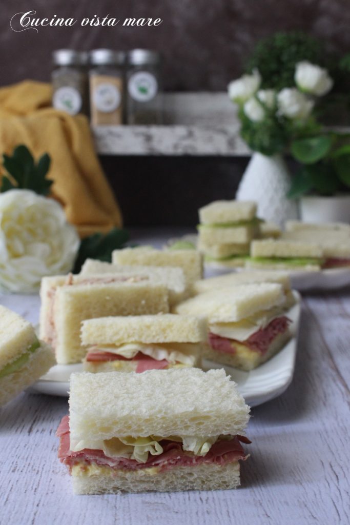 Sandwich pour le thé Cuisine vue mer