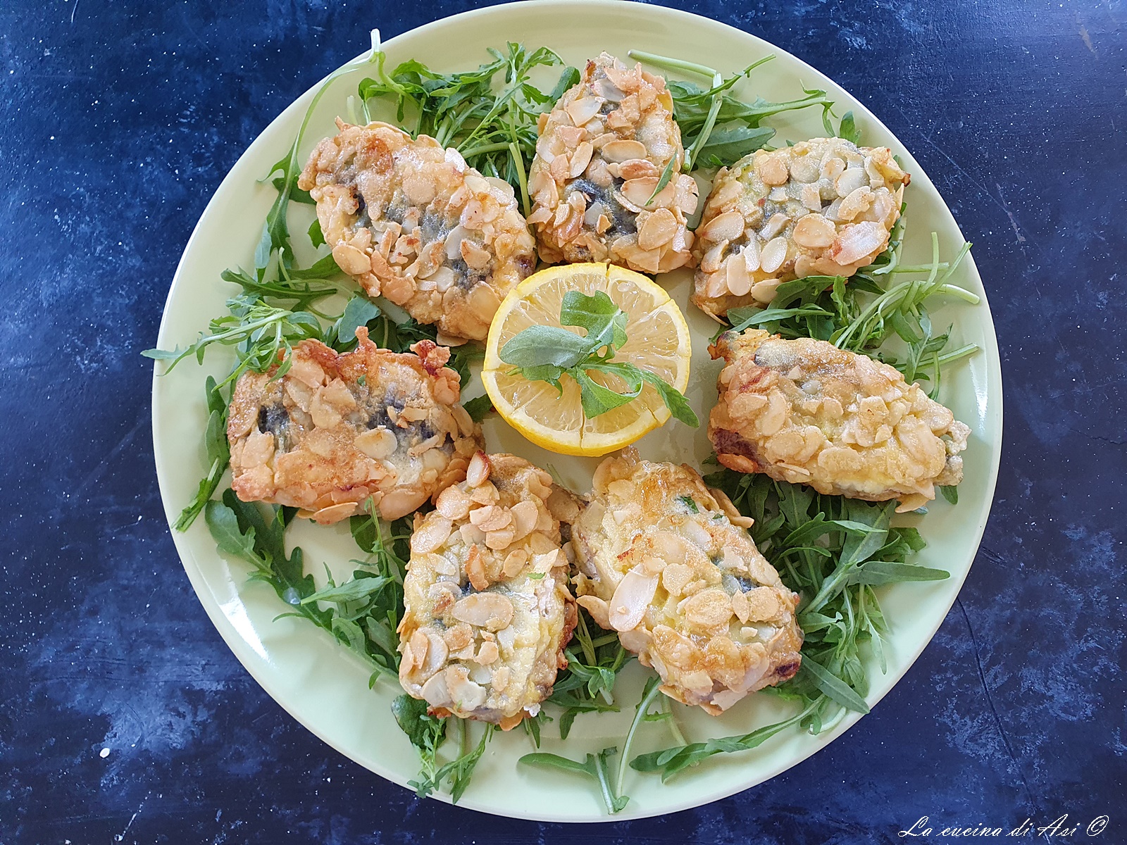 SARDINES FARCIES À LA RICOTTA AVEC DES AMANDES