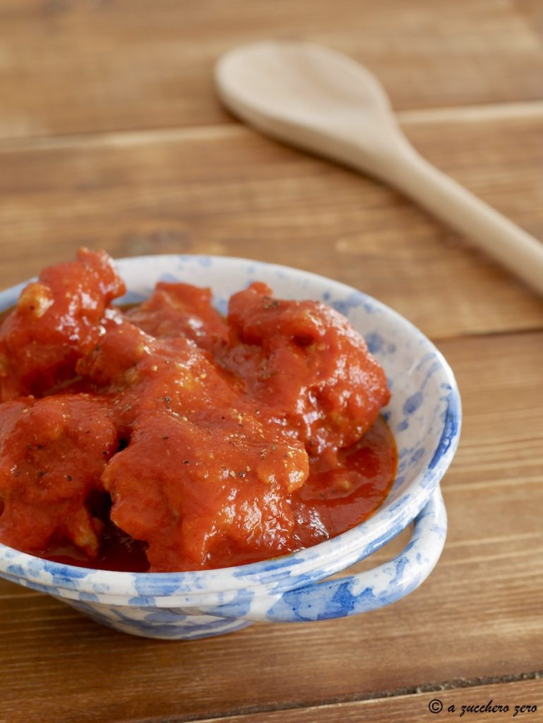 Sauce avec saucisse dégraissée