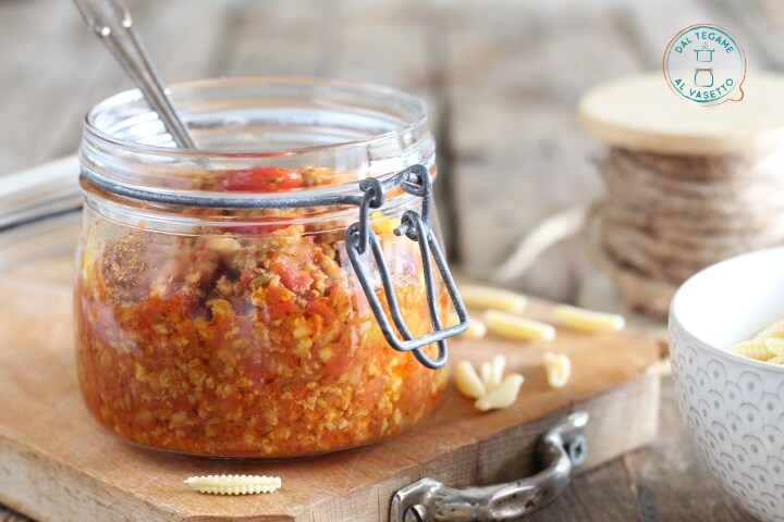 Sauce à la campidanese en cuisson sous vide