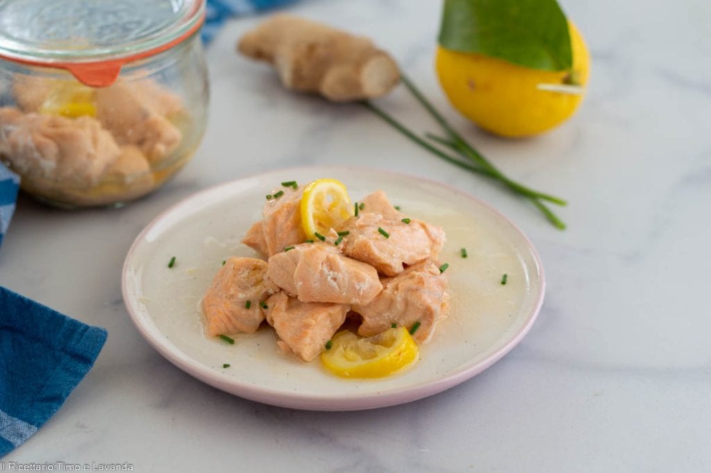 Saumon au citron en cuisson sous vide