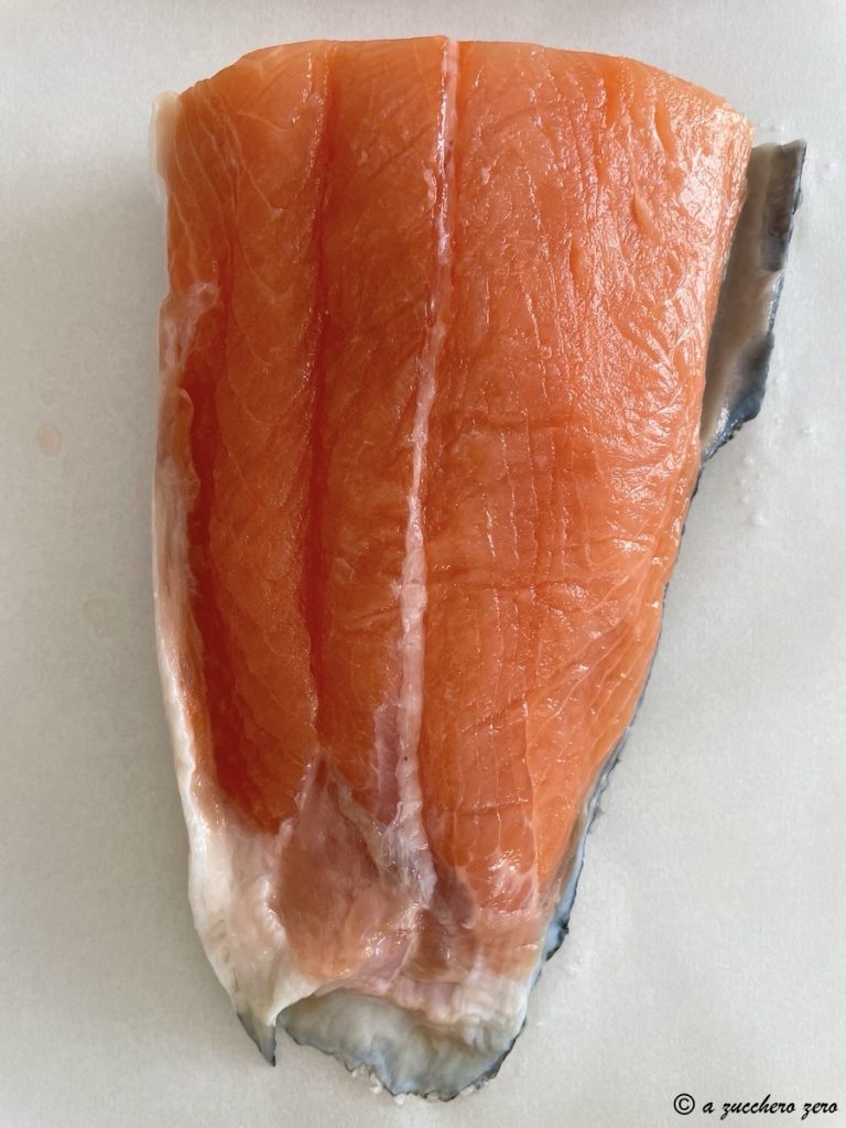 Saumon au four avec asperges léger