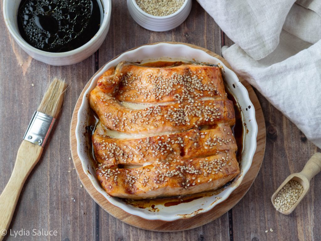 Saumon mariné à la friteuse à air