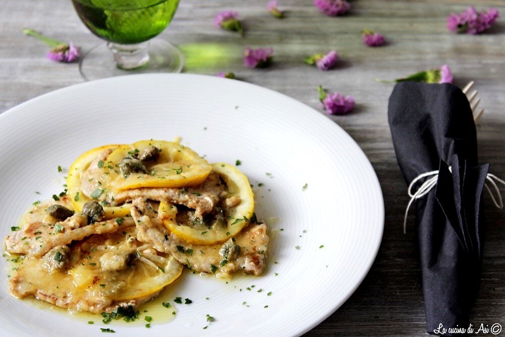 Scaloppine de porc avec câpres et citron