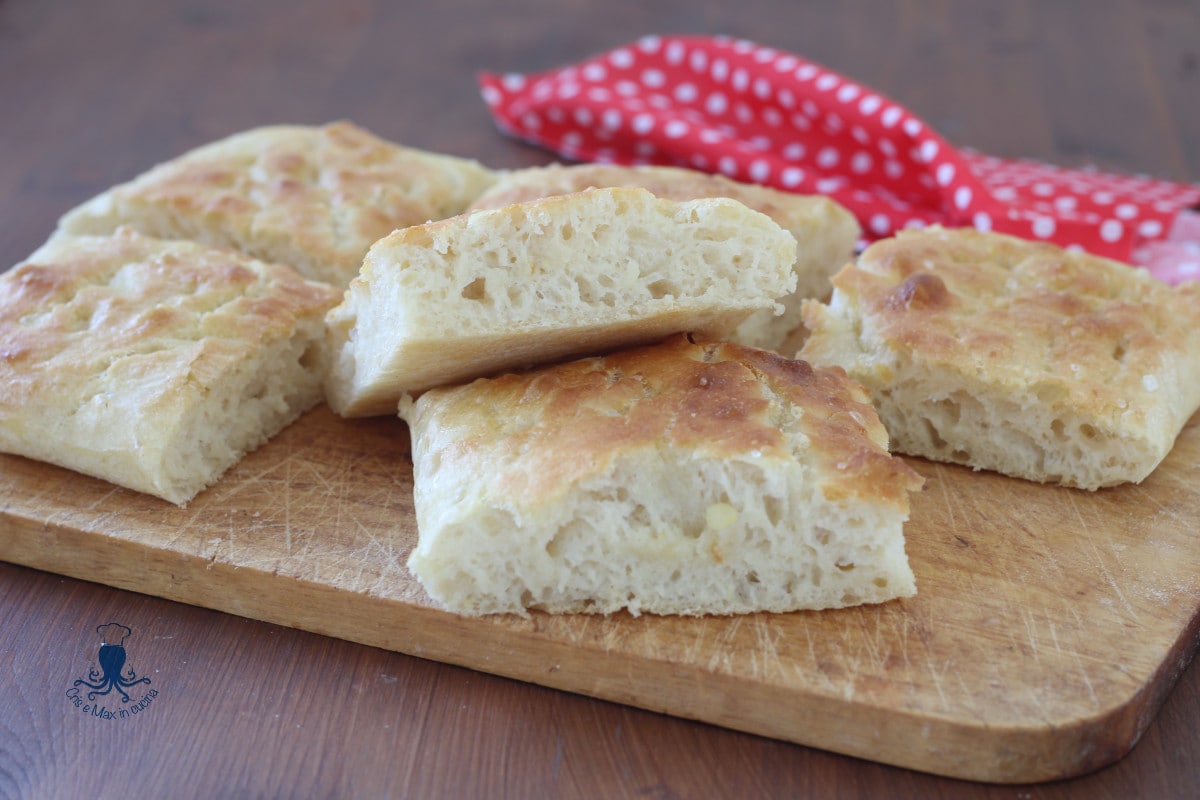 Schiacciata florentine, recette levée avec pommes de terre
