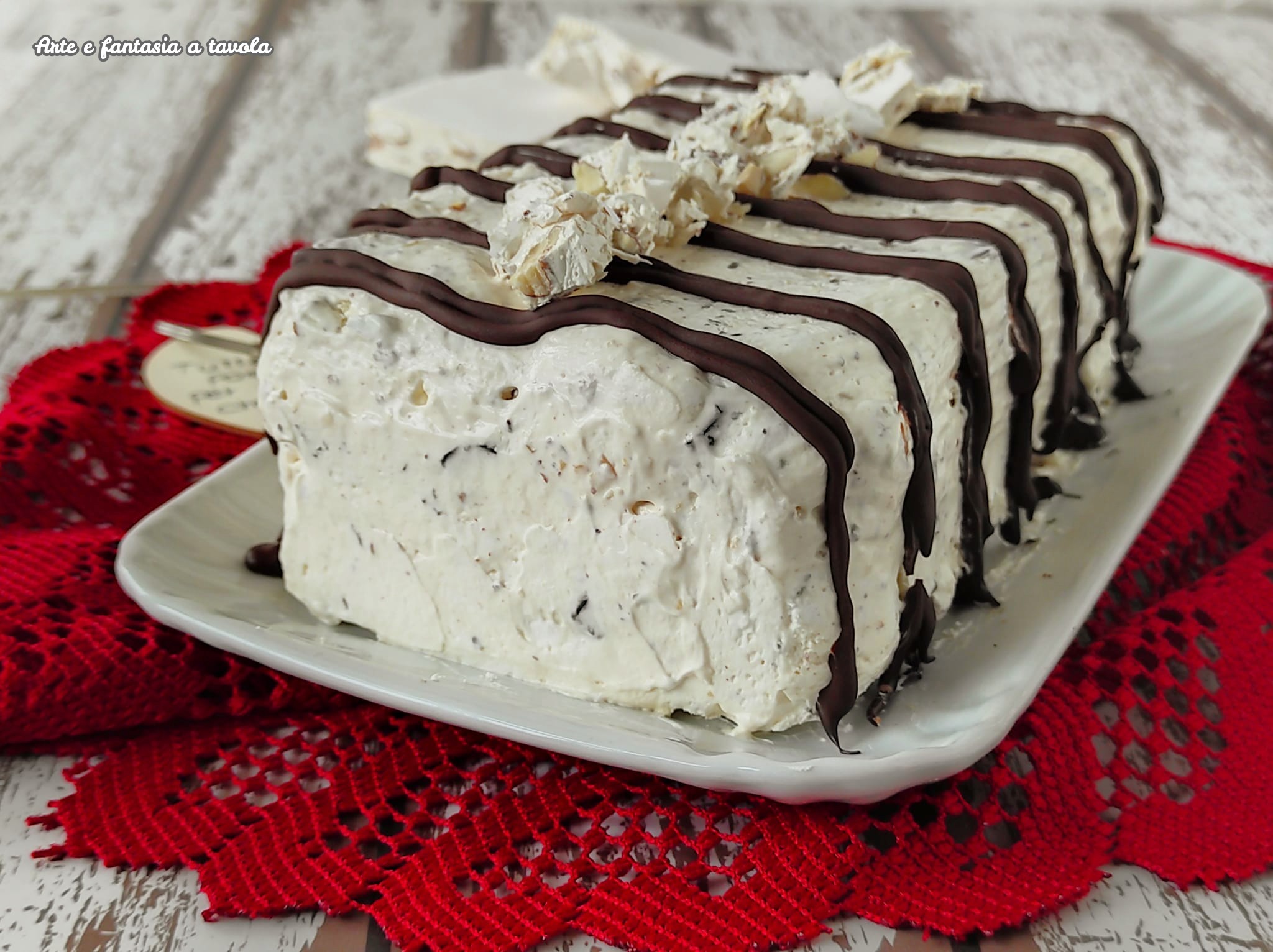 Semifreddo au nougat et chocolat