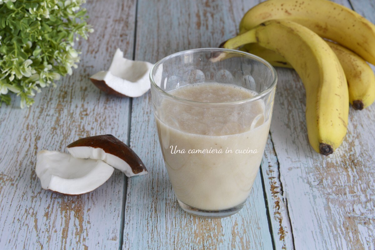 Smoothie à la banane et au lait de coco