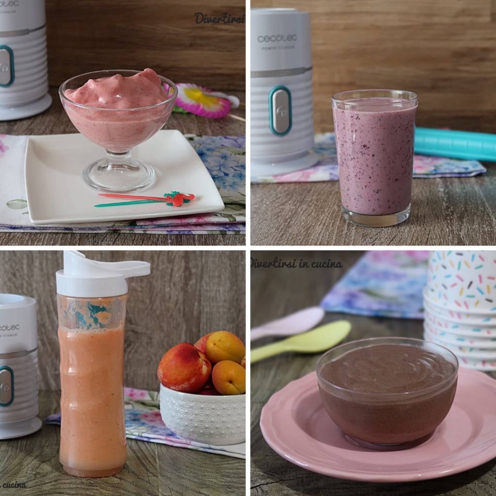 Smoothies de fruits d'été