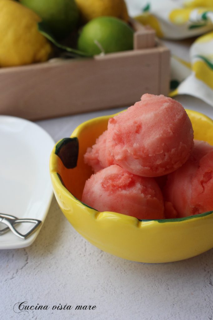 Sorbet à la pastèque Cuisine vue mer