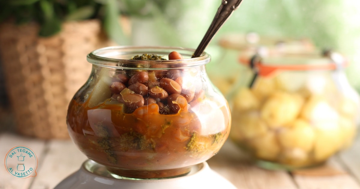 Soupe de haricots et brocolis en cuisson sous vide