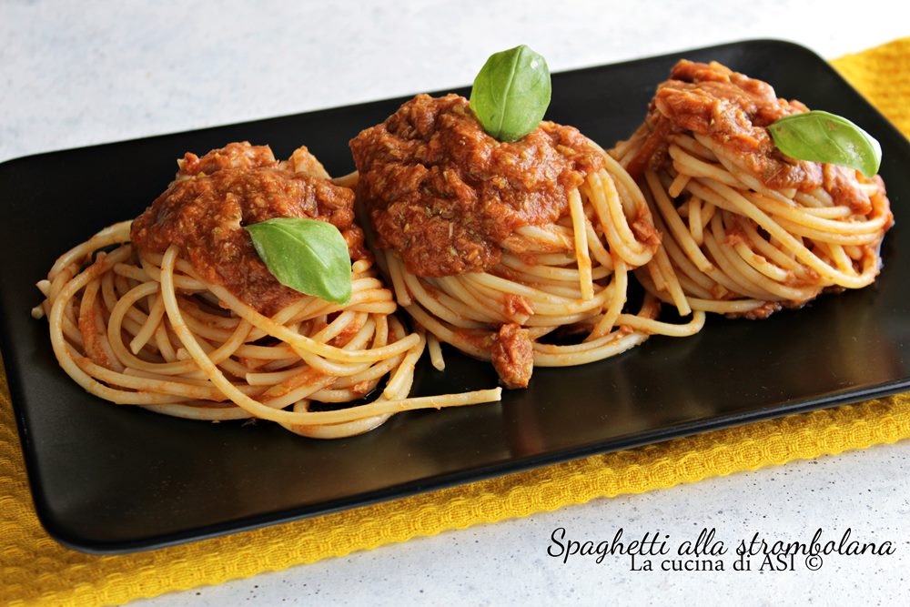 Spaghetti alla strombolana