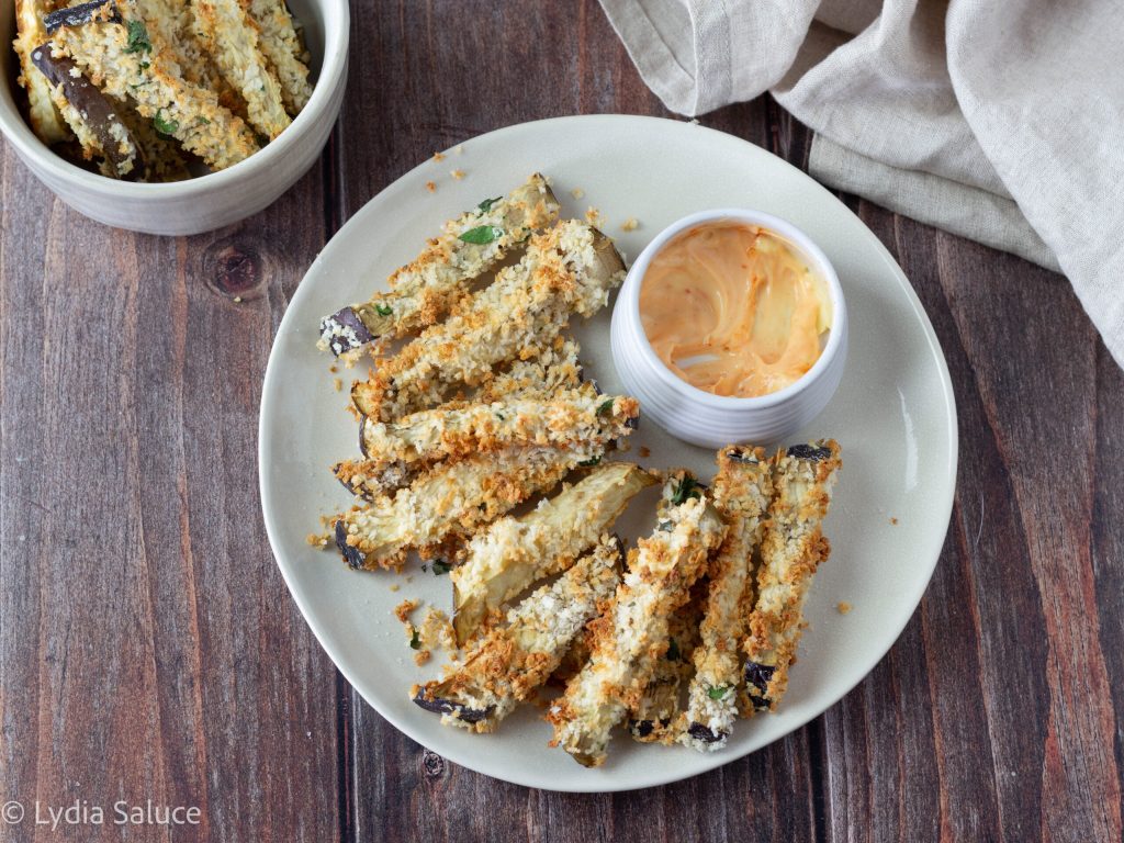 Bâtonnets d'aubergines