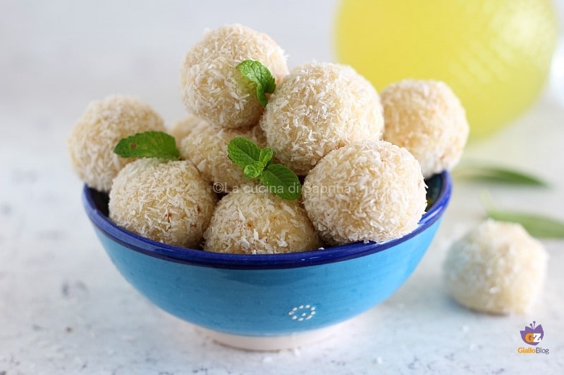 Truffes limoncello et noix de coco