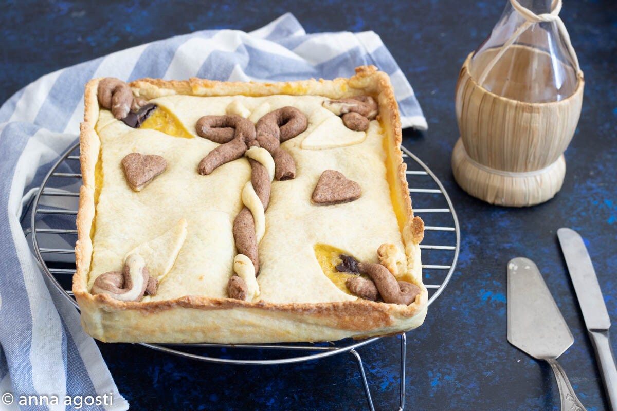 TARTE CADEAU AU CHOCOLAT ET BLÉ CUIT