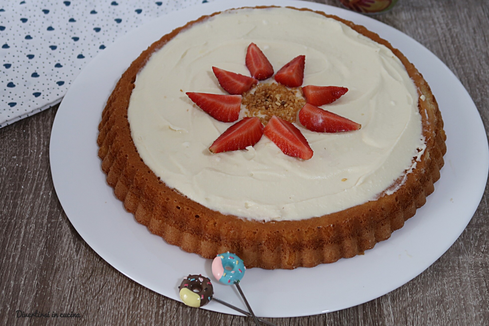 Tarte moelleuse au chocolat blanc