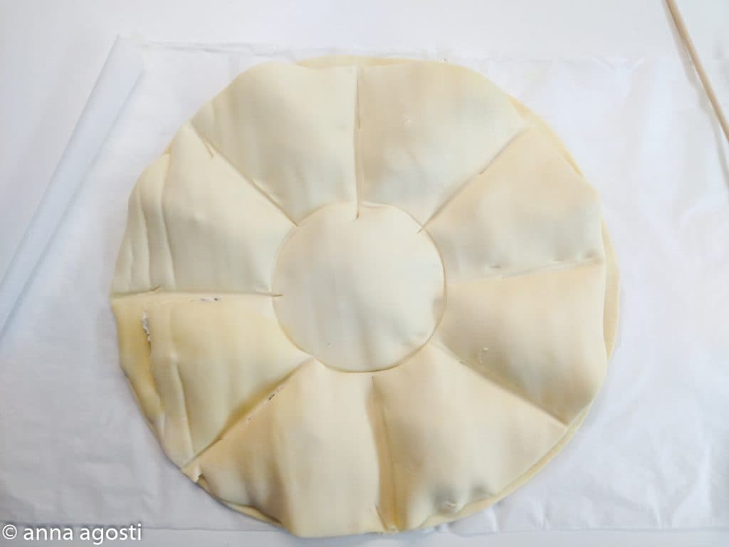 Tarte salée feuilletée farcie