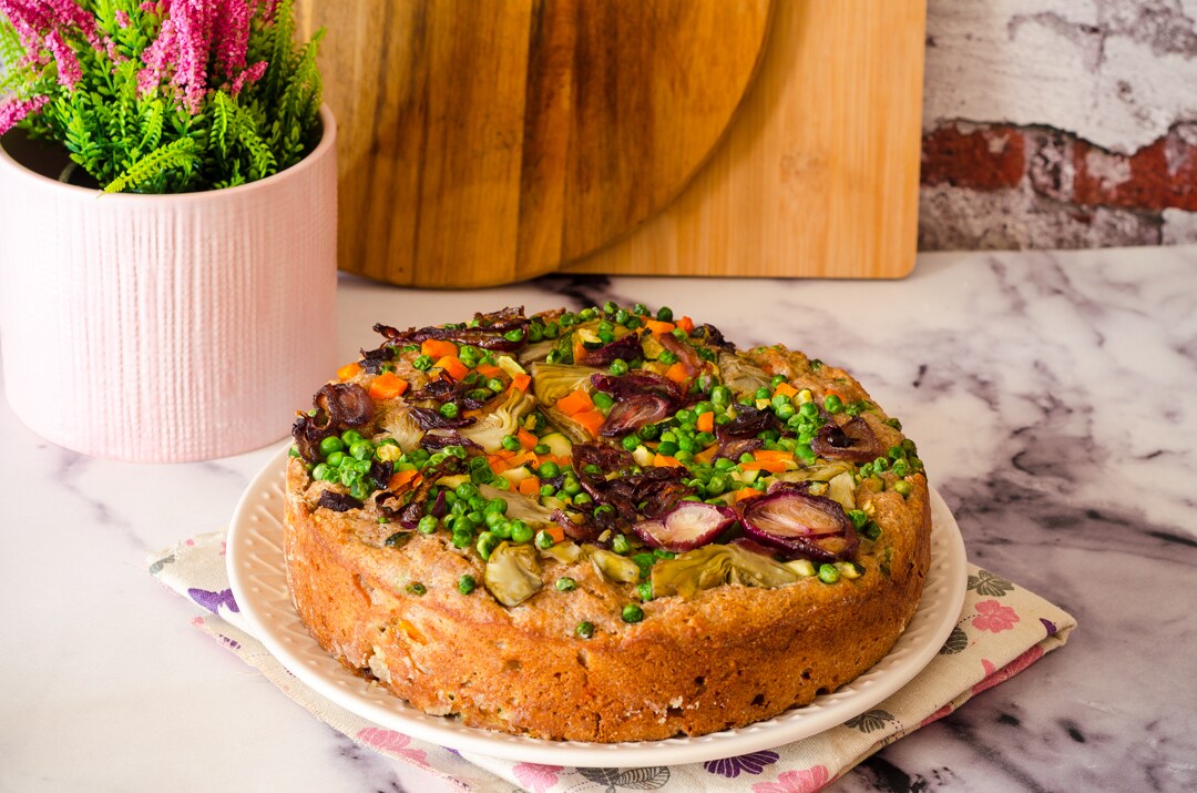 Tarte salée moelleuse aux légumes