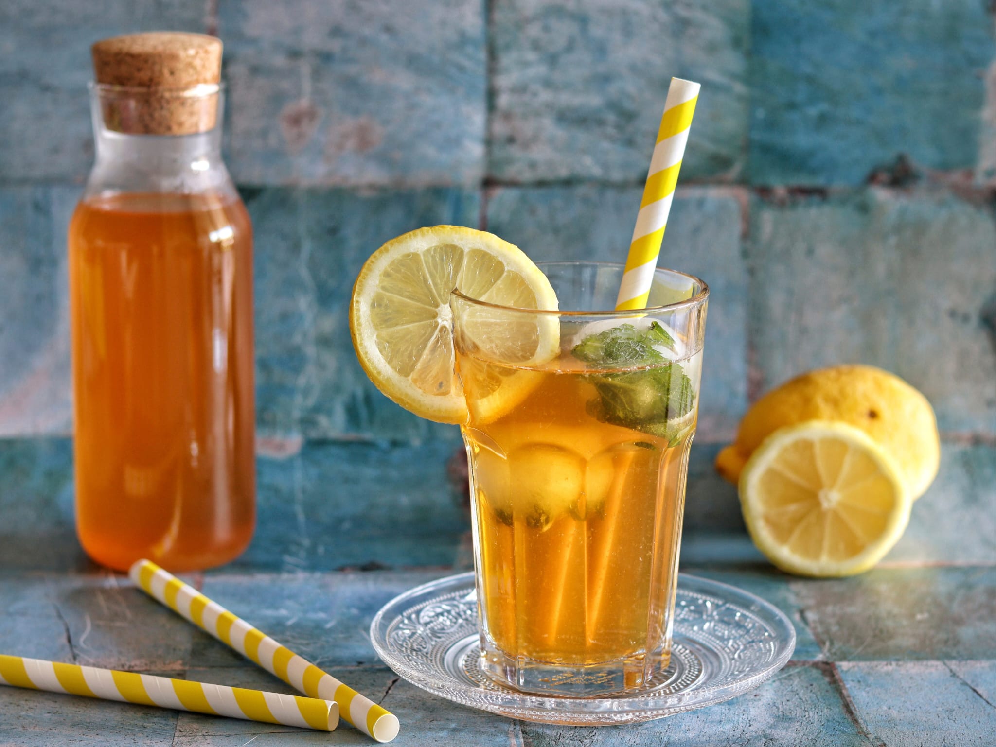 Thé glacé au citron