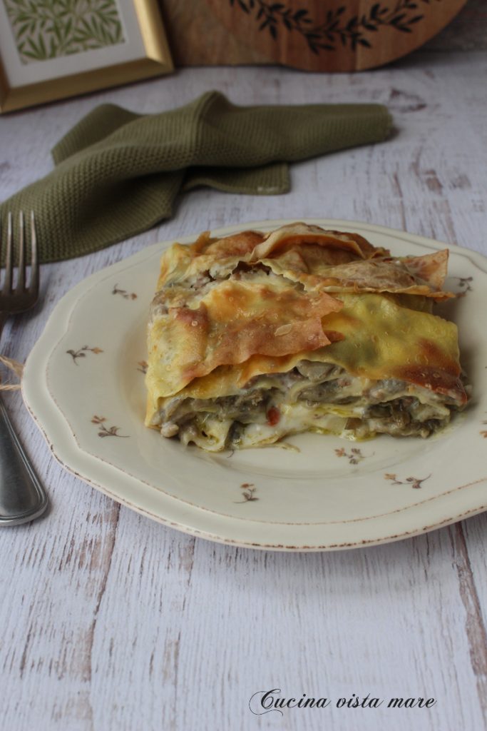 Timballo aux artichauts Cuisine vue sur mer