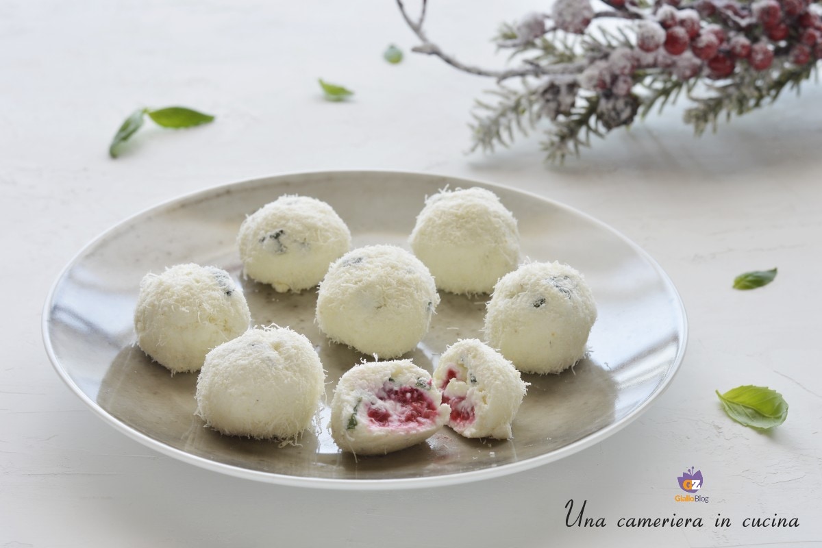 Truffes de chèvre aux framboises