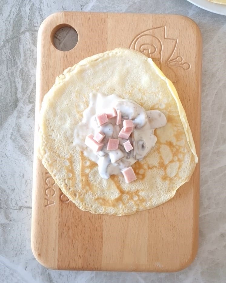 Aumônières de crêpes au four