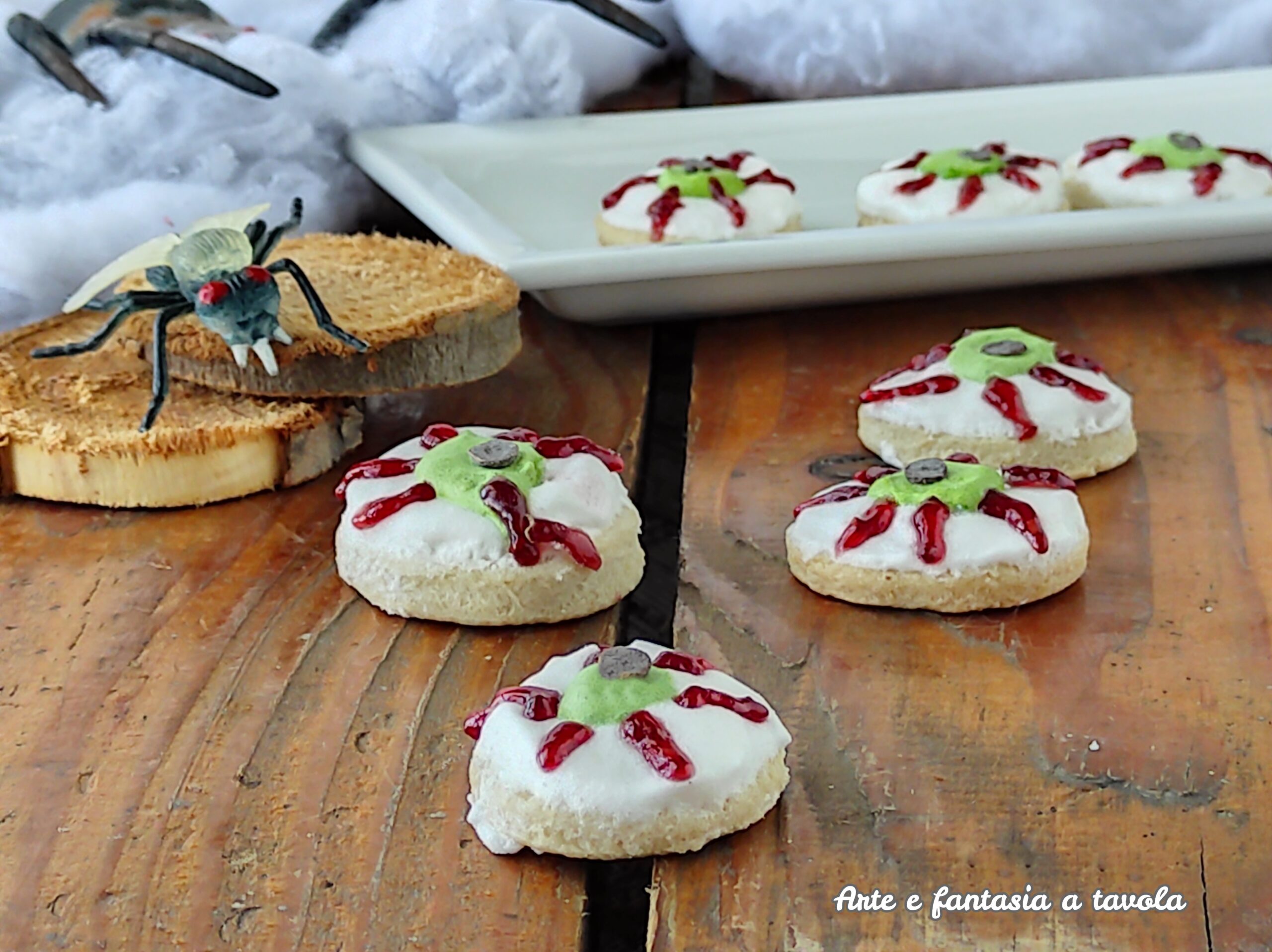 Yeux de sablé effrayants