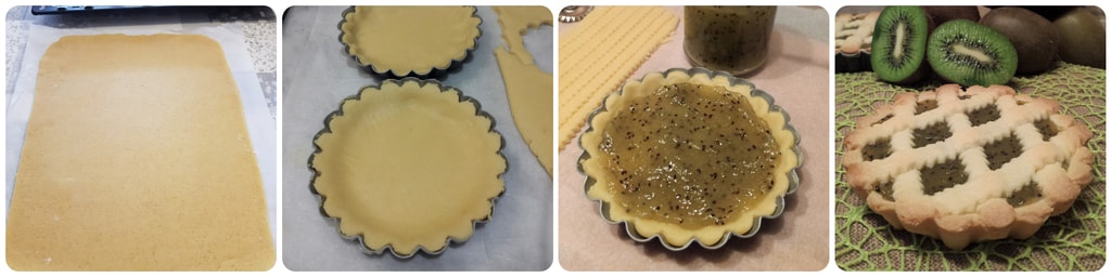 tartelettes sablées à la confiture de kiwi