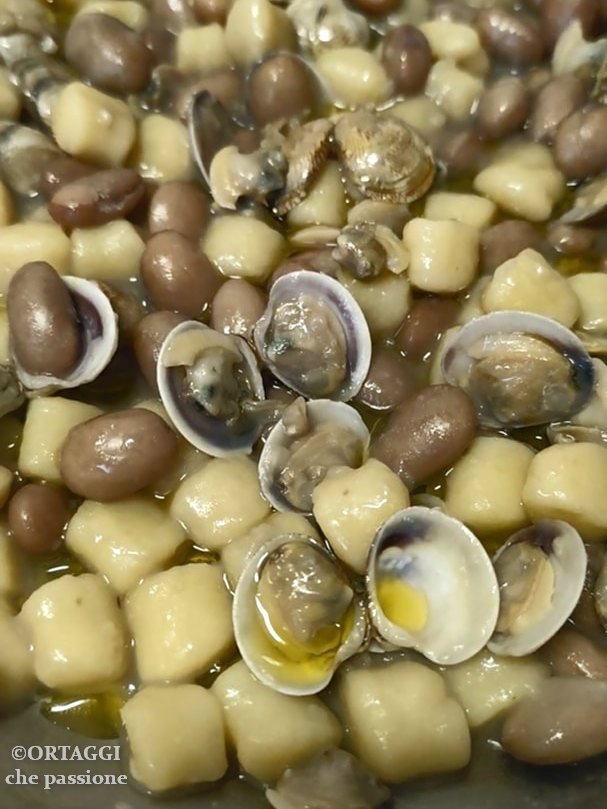 Gnocchi aux palourdes et haricots - recette facile et rapide
