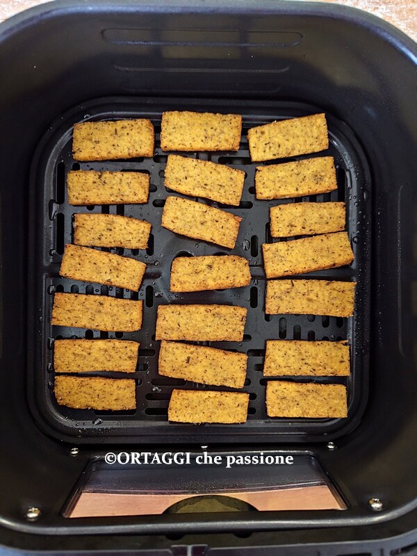 polenta frite à l'air croquante