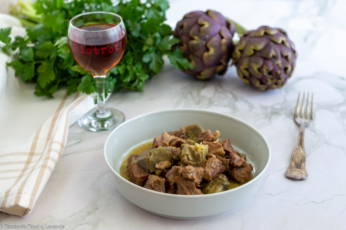 Agneau et artichauts