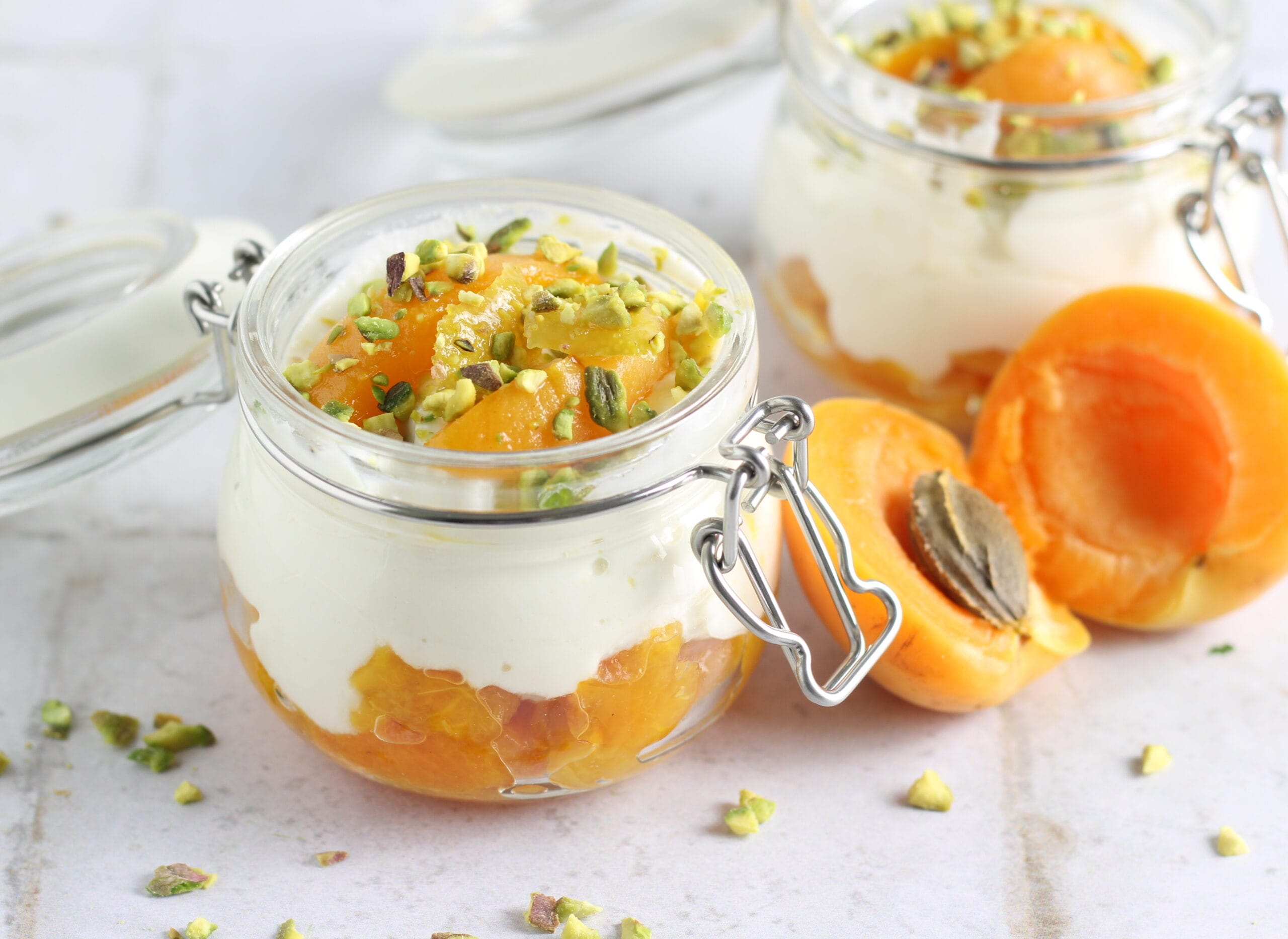 Dessert d’abricots ricotta et yaourt