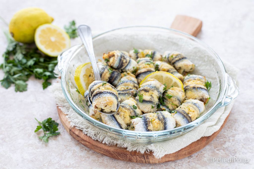 anchois farcis gratinés