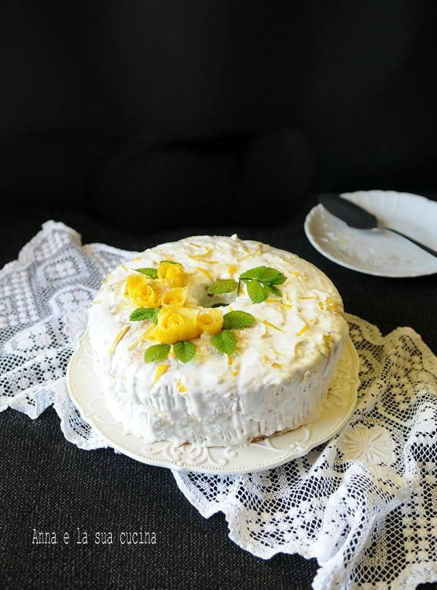 Gâteau chiffon avec glaçage au citron