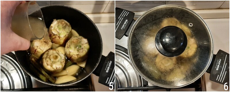 artichauts et pommes de terre à la casserole recette accompagnement artichauts entiers en cocotte mijotés il chicco di mais 3 faire mijoter