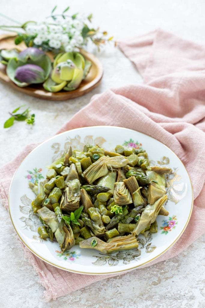 asperges et artichauts