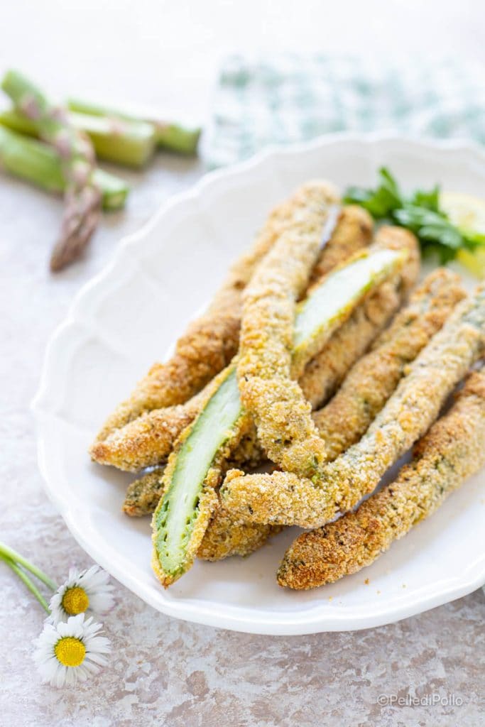 asperges panées à la friteuse à air